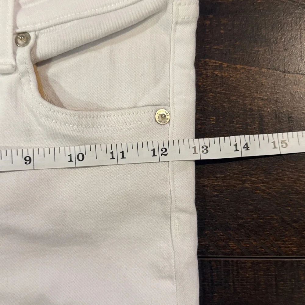 rag & bone White Raw Hem Skinny Ankle Jeans 25 Stretch - Picture 9 of 10